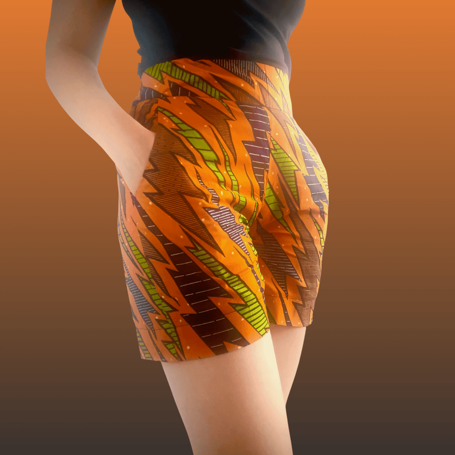 African Print Shorts